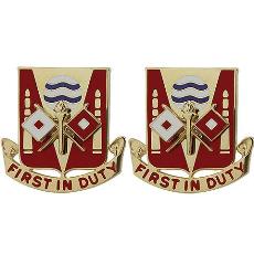 115th Signal Battalion Unit Crest (First in Duty)